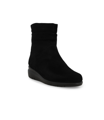 Stivaletto donna in camoscio nero k55237q