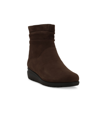 Stivaletto donna in camoscio marrone k55237q