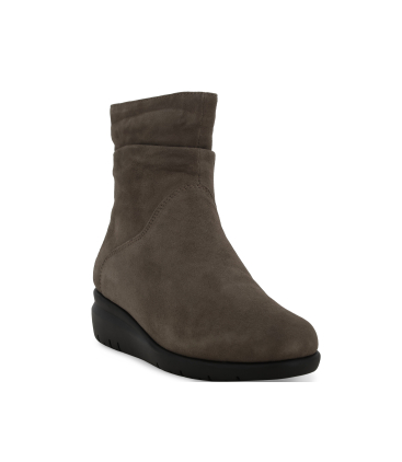 Stivaletto donna in camoscio grigio taope k55237q