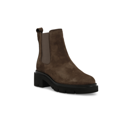 Stivaletto donna in camoscio beige taope k55517q