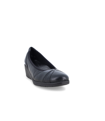 Pumps Damen bequem aus Lackleder und Leder Schwarz k91638q