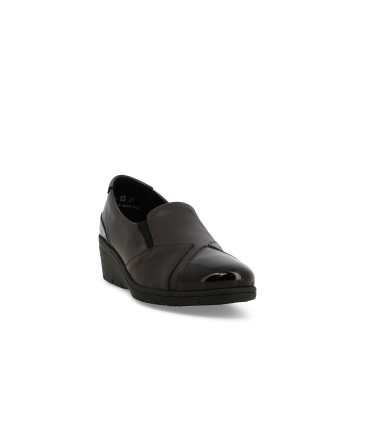 Mocassino donna comodo in morbida pelle marrone k91639q