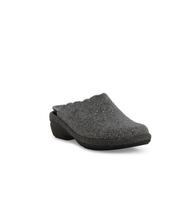 Pantofola donna in tessuto grigio pd306q