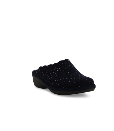 Hausschuh Damen aus Textil Blau pd306q