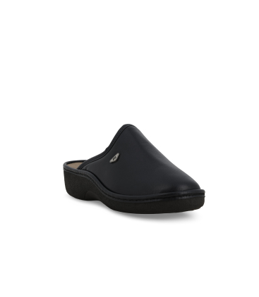 Pantofola donna in ecopelle blu pd406q