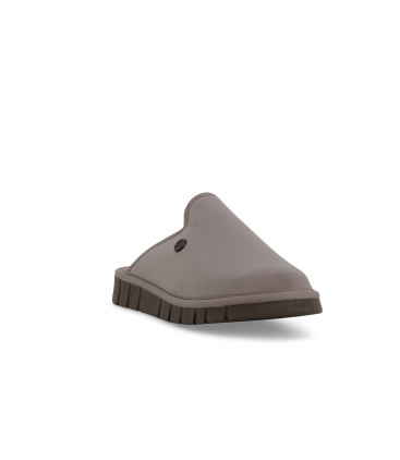Pantofola donna in tessuto velluto beige pd527q