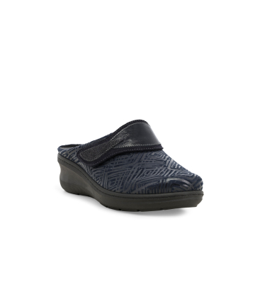 Hausschuh Damen aus Wildleder Nachtblau pd908q