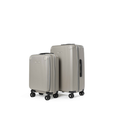 Set Set Koffer 2 Teile aus Polycarbonat Beige pm2313