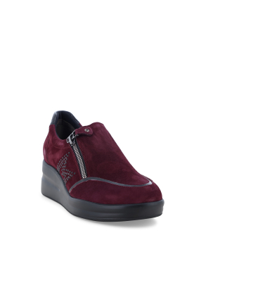 Sneaker Damen aus Wildleder comode Bordeaux r25661q