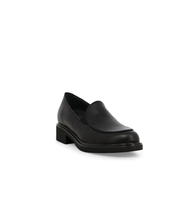 Mokassin Damen aus weich Leder Schwarz r35511q
