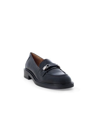 Mocassini donna in pelle abrasivato marrone moka r45044