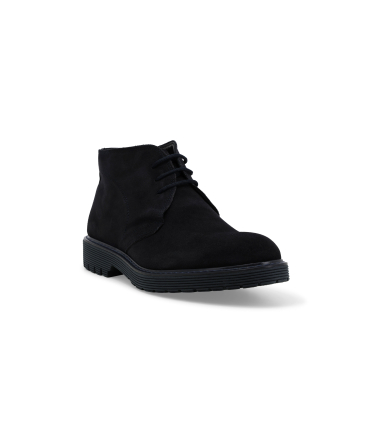 Stivaletto uomo in camoscio blu notte u0550q