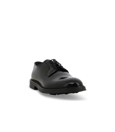 Scarpa stringata uomo classico in pelle abrasivato nero u24651q