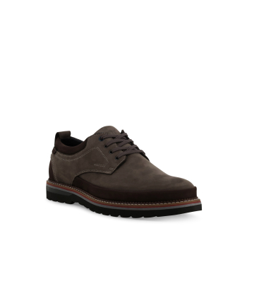 Scarpa uomo stringata in camoscio marrone u41151q