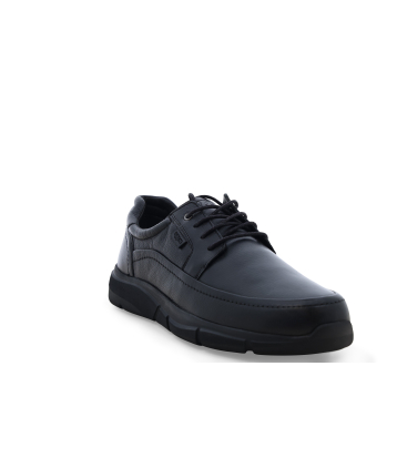 Sneakers allacciata uomo in pelle nero u55449