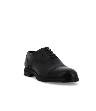 Scarpa classina stringata uomo con puntina in pelle blu navy scuro u56049q