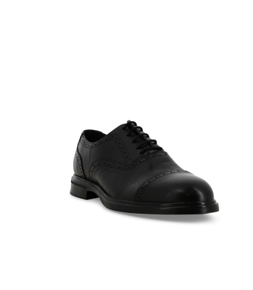 Scarpa classina stringata uomo con puntina in pelle nero u56049q