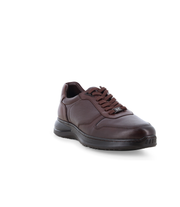 Scarpa uomo stringata in pelle marrone u96000bk