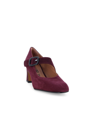 Décolleté con cinturino donna in camoscio bordo x5228