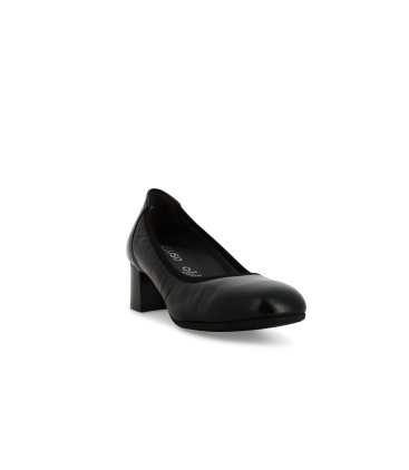 Decolleté donna in morbida pelle nero x5350q