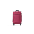 Trolley medio in tessuto rosso