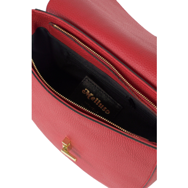 Borsa A Tracolla NICOLE & DORIS Vintage In Pelle PU Morbida - Vino Rosso, Multitasche Con Piedini Metallo