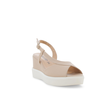 Steve Madden Sandalo Undone Con Zeppa Da Donna – Tomaia In Pelle, Cinturino Regolabile, Punta Quadrata Aperta